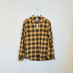 J.Crew Slim midweight flannel workshirt in yellow plaid